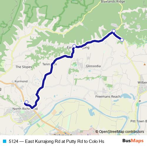 5124 bus Line Map