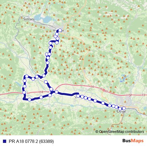 PR A18 0778 2 (63389) bus Line Map