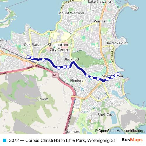 S072 bus Line Map
