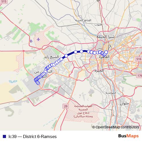 Ic39 bus Line Map