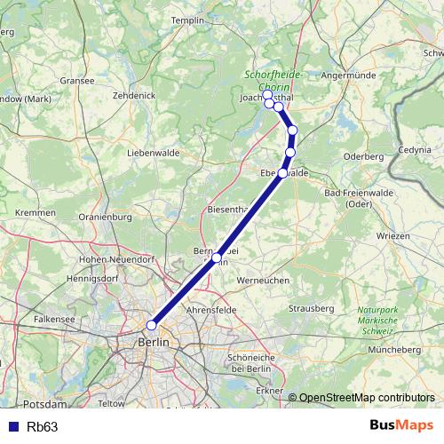 Rb63 rail Line Map
