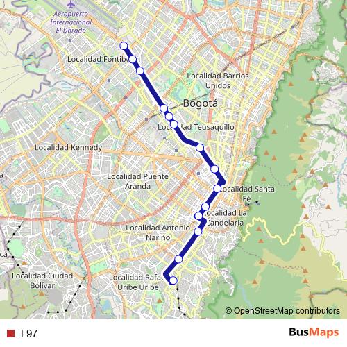 L97 bus Line Map