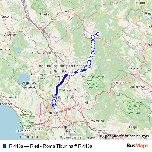 Ri443a bus Line Map