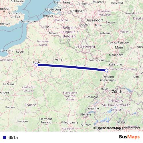 651a rail Line Map