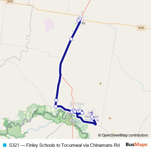 S321 bus Line Map