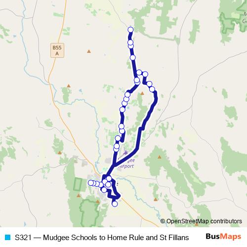 S321 bus Line Map