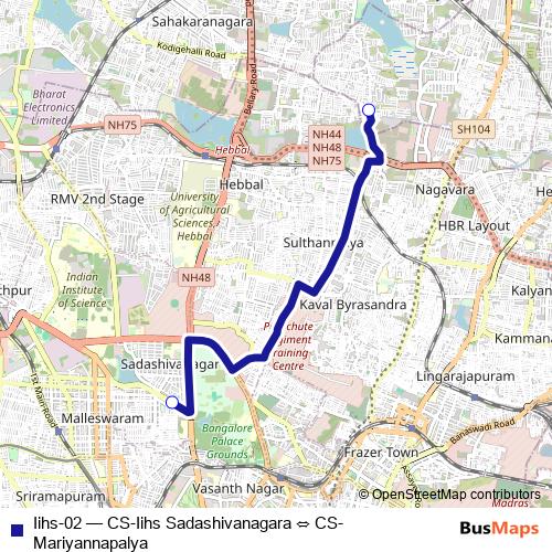 Iihs-02 bus Line Map