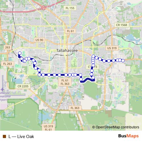 L bus Line Map