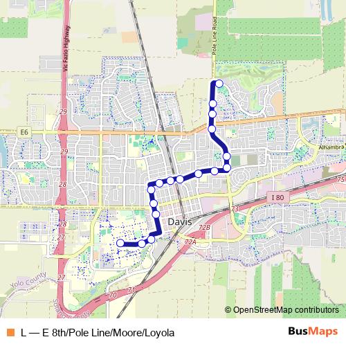 L bus Line Map