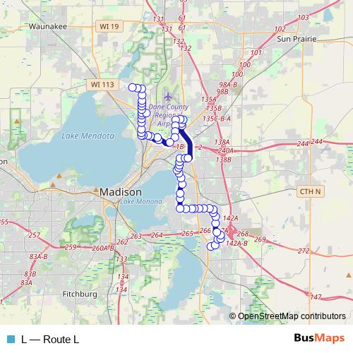 L bus Line Map