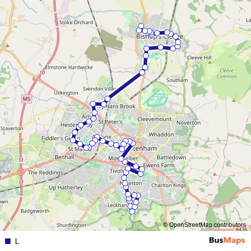 L bus Line Map