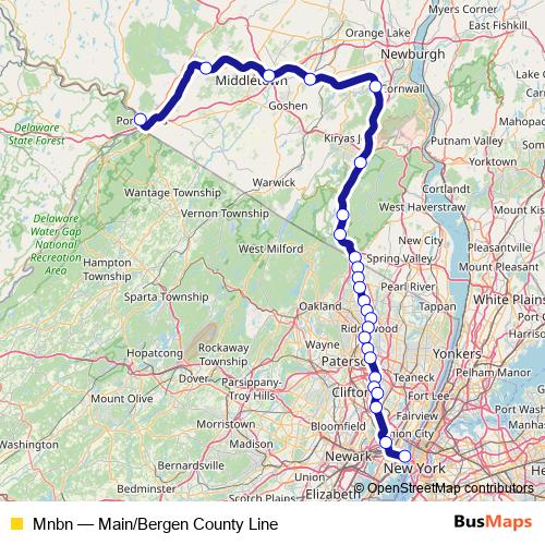 Mnbn rail Line Map