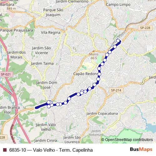6835-10 bus Line Map