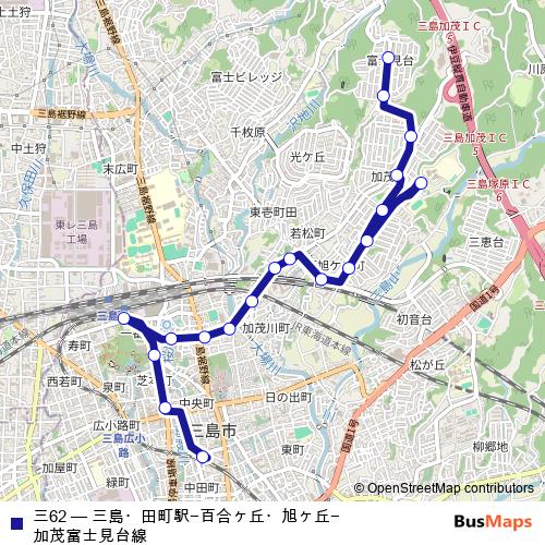 三62 bus Line Map