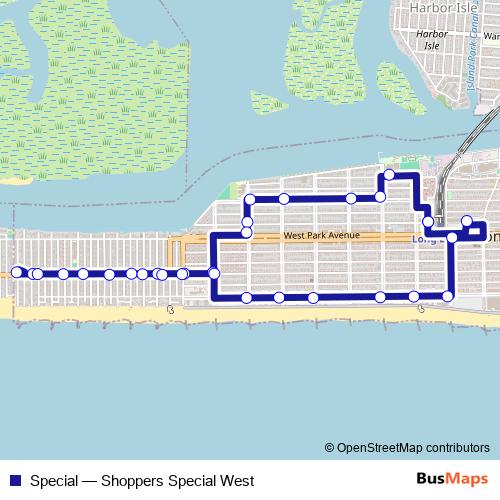 Special bus Line Map