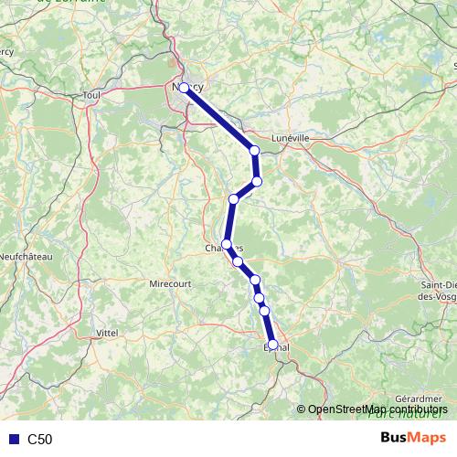 C50 bus Line Map