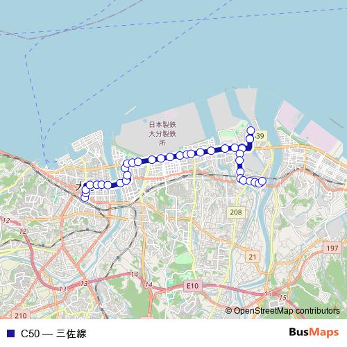 C50 bus Line Map