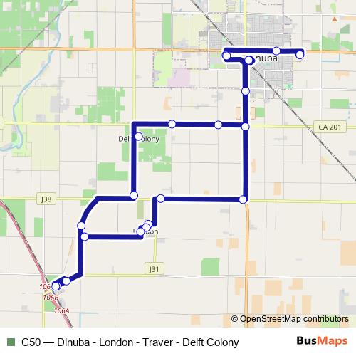 C50 bus Line Map