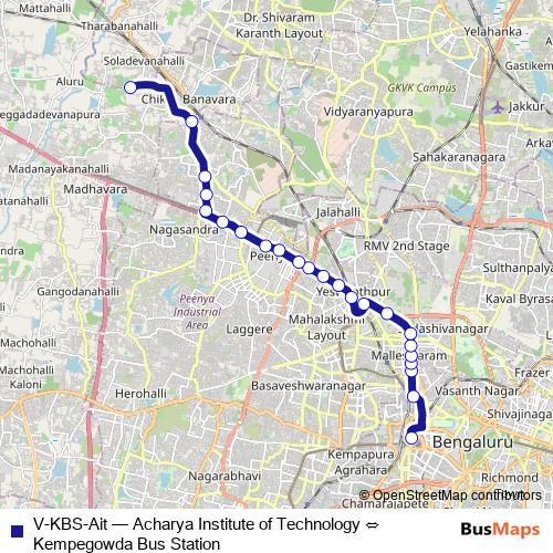 V-KBS-Ait bus Line Map