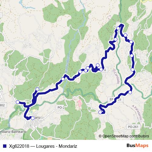 Xg622018 bus Line Map