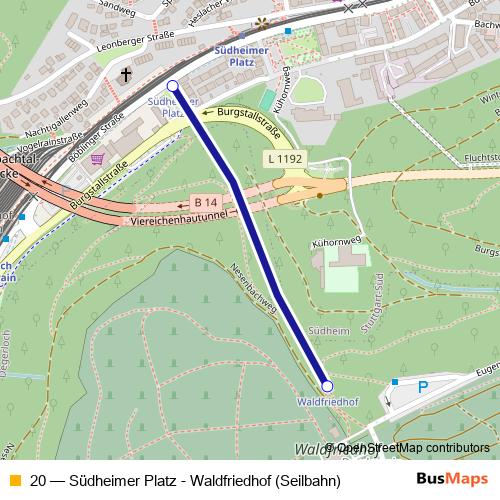 20 funicular Line Map