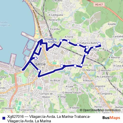 Xg627016 bus Line Map