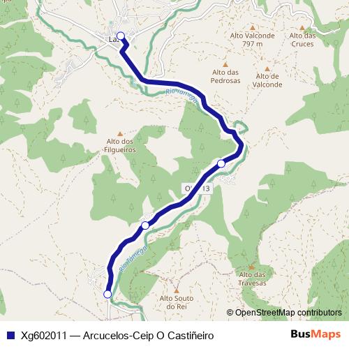 Xg602011 bus Line Map