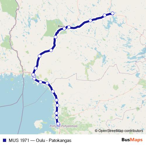 MUS 1971 rail Line Map