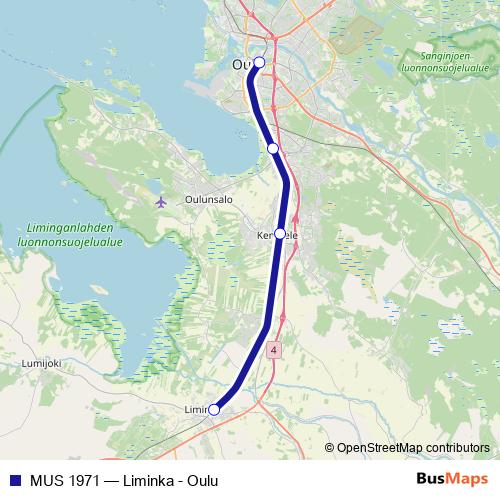 MUS 1971 rail Line Map