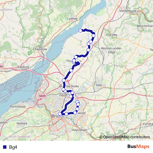 Bg4 bus Line Map