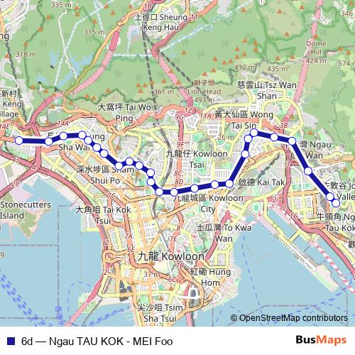 6d bus Line Map