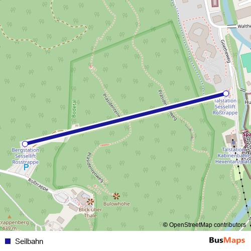 Seilbahn tram Line Map