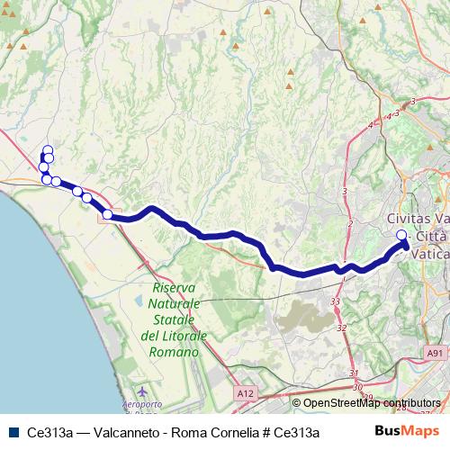 Ce313a bus Line Map