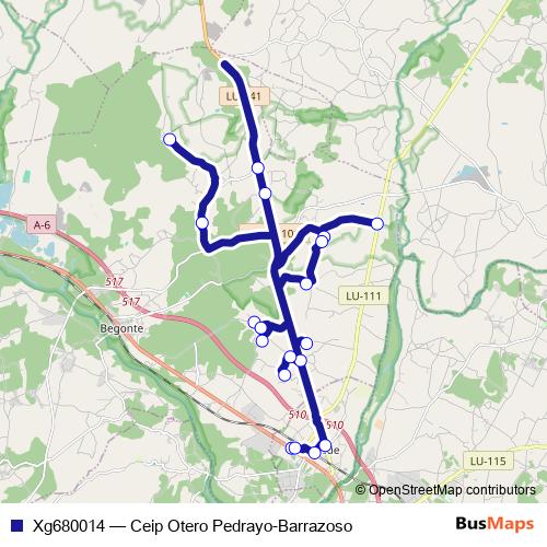 Xg680014 bus Line Map