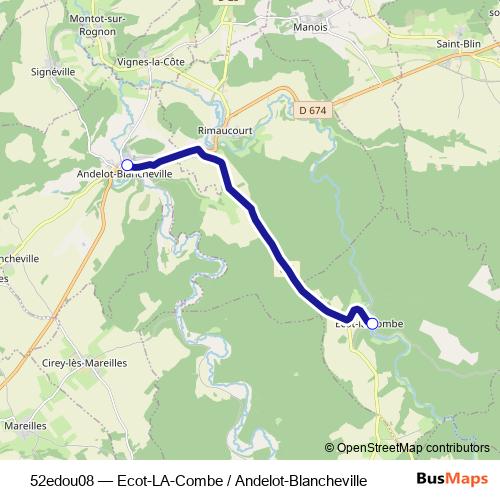 52edou08 bus Line Map