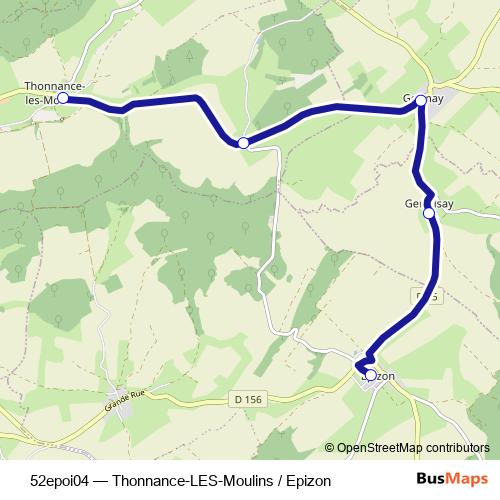 52epoi04 bus Line Map