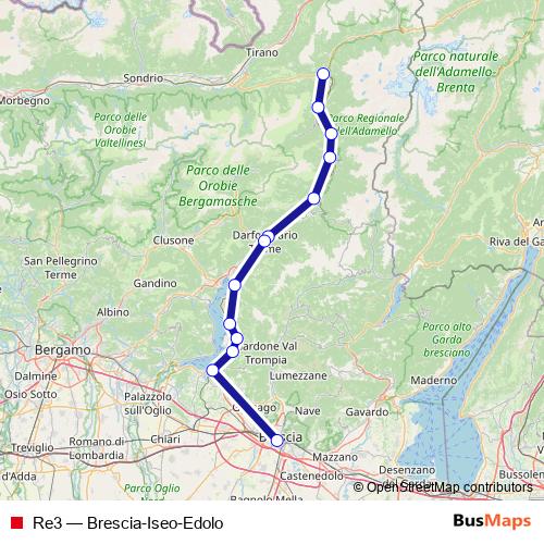 Re3 rail Line Map