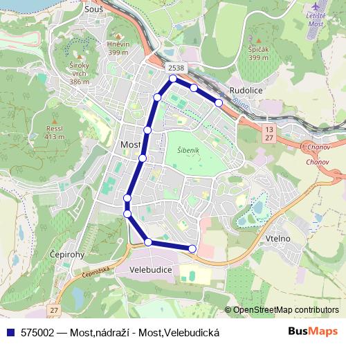 575002 tram Line Map