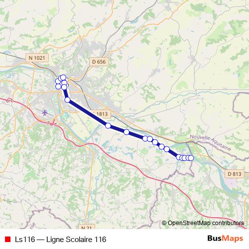 Ls116 bus Line Map