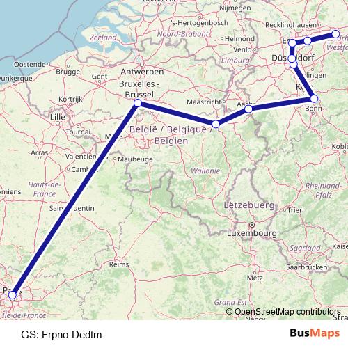 GS: Frpno-Dedtm rail Line Map