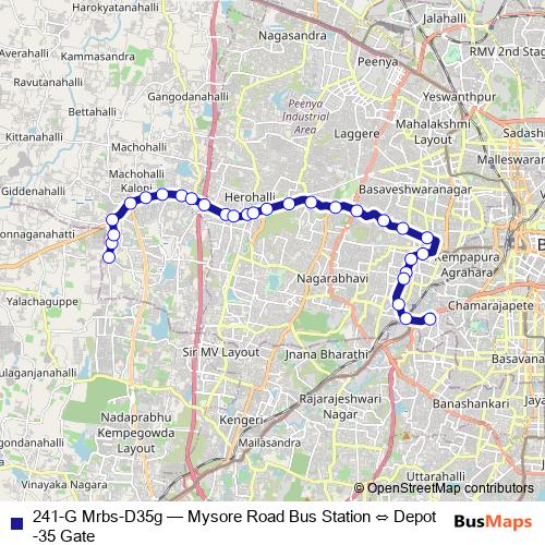 241-G Mrbs-D35g bus Line Map