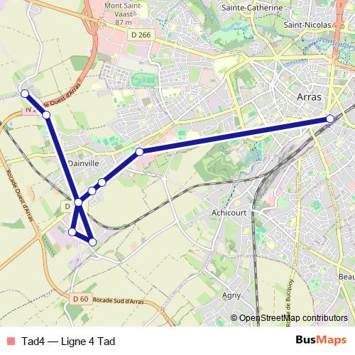 Tad4 bus Line Map
