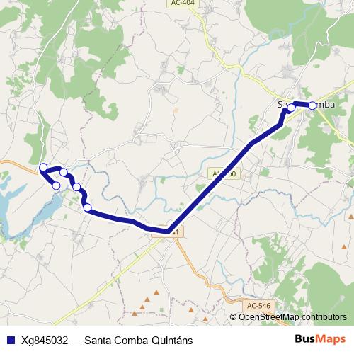 Xg845032 bus Line Map
