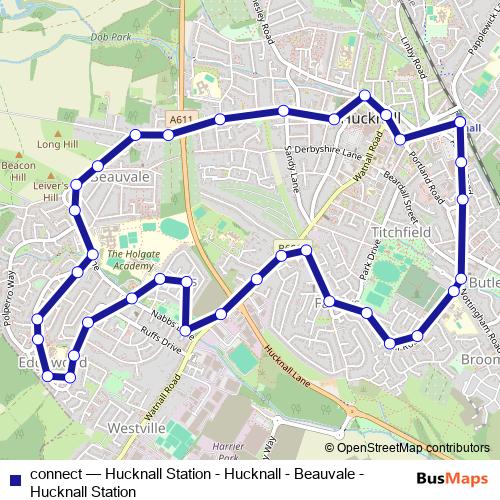 connect bus Line Map