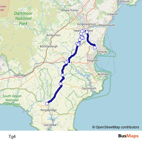 Tg4 bus Line Map