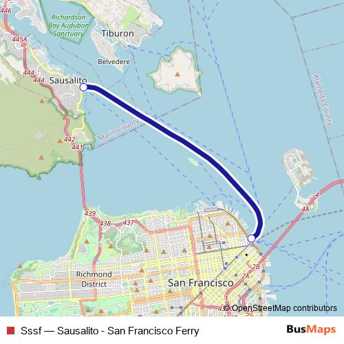 Sssf ferry Line Map