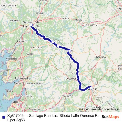 Xg817025 bus Line Map