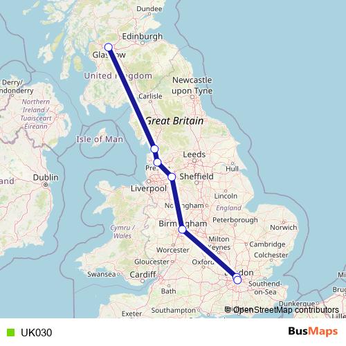 UK030 bus Line Map