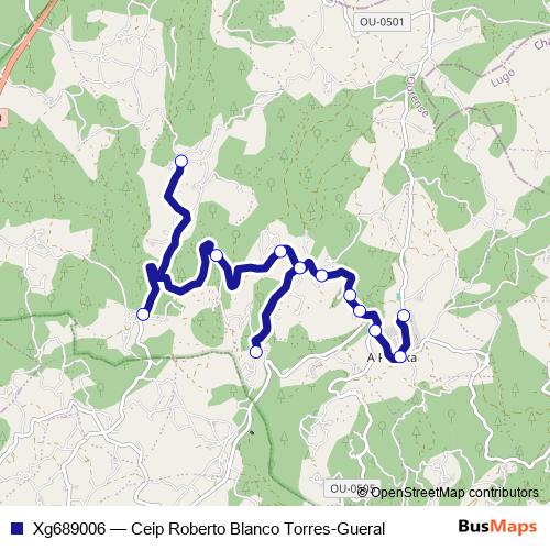 Xg689006 bus Line Map