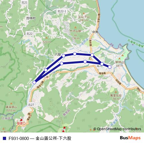 F931-0800 bus Line Map